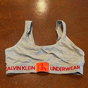 Calvin Klein Gray Medium Bralette